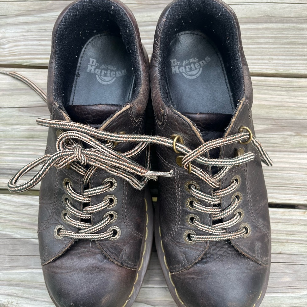 Dr. Martens Men's Brown Leather Shoes